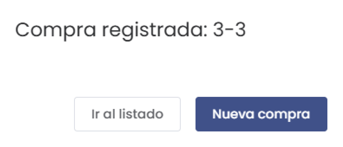 Compra Registrada