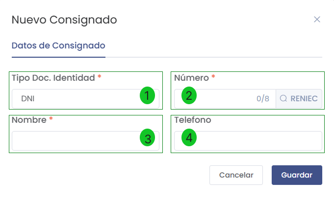 Nuevo consignado